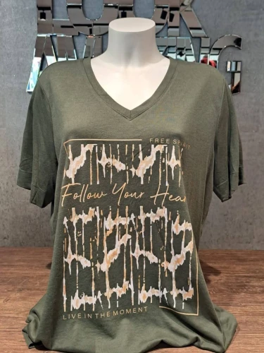 ONLY CARMAKOMA CARNICKY SHIRT GROEN PRINT