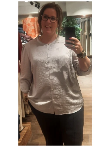 SHIRT W PUFF ABD 3/4 SLEEVES CREME