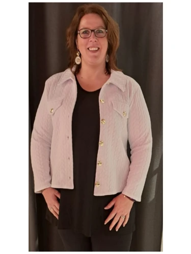 MAGNA BLAZER KORT WIT