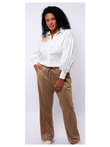 EXXCELLENT SUZE PANTS KHAKI