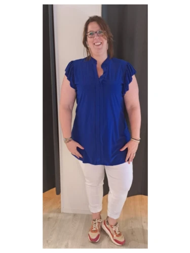 MAGNA BLOUSE C2305 EFFEN KOBALT