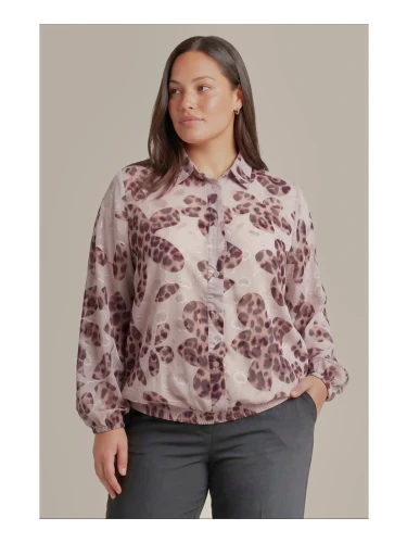 JORILA BLOUSE AUBERGINE/SAND