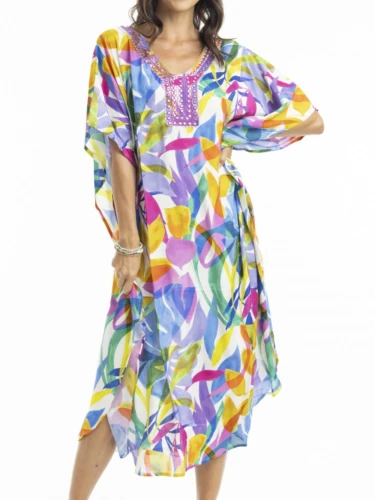 ESCAPE MELINDA JURK KAFTAN PRINT