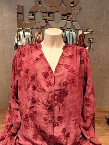 EXXCELLENT BRIONY BLOUSE BORDEAUX