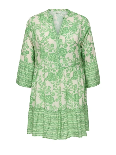 ONLY CARMAKOMA CARMARRAKESH JURK TUNIEK PRINT GROEN