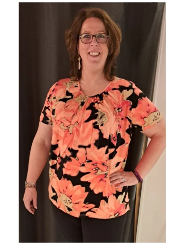 ZHENZI FIPA BLOUSE KORAAL