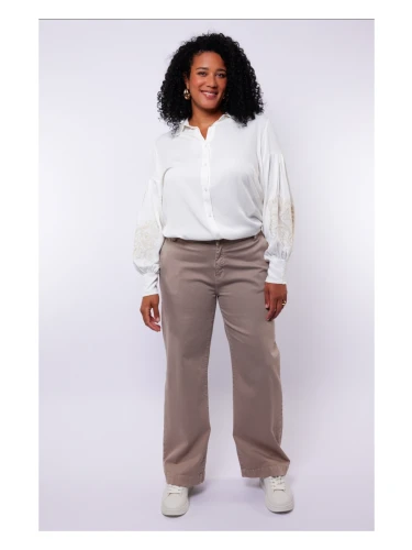 EXXCELLENT SAAR BLOUSE OFFWHITE