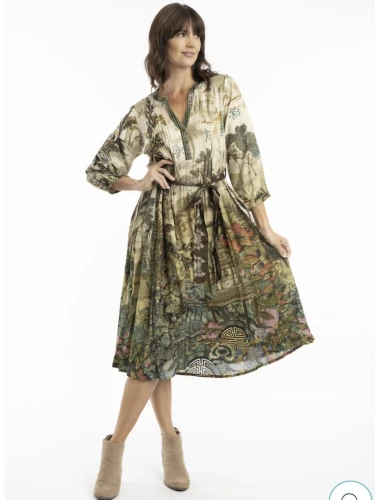 ESCAPE BY ORIENTIQUE PETROPOLIS DRESS PLEATED