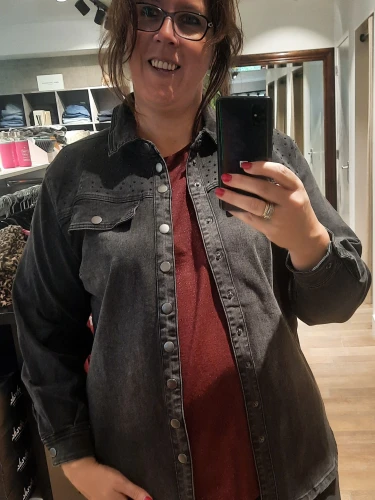 ZHENZI SUNA JACKET SHIRT BLOUSE GRIJS