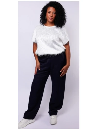 EXXCELENT KAYLIN PANTS DARK SAPPHIRE
