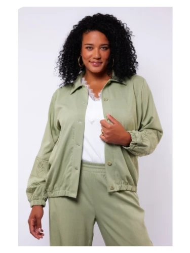 EXXCELENT HAILEY JACKET LIGHT MOSS