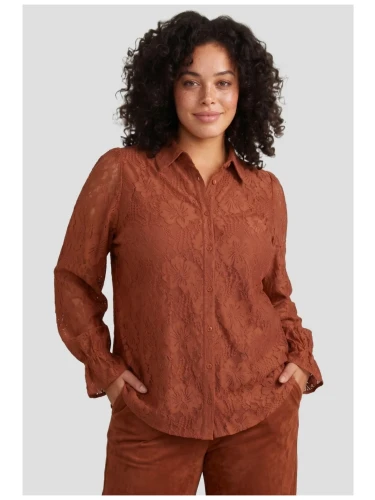 VALENCIA BLOUSE BURNT HENNA