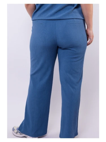 EXXCELLENT AILANI PANTS IN HET BLAUW EN ZWART