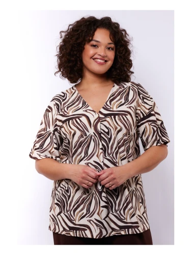 YARA TOP SAND/DARK/BRUIN