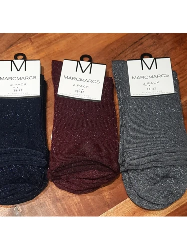 WOMEN SOCKS BLACKPOOL GLITTER 2 PAAR