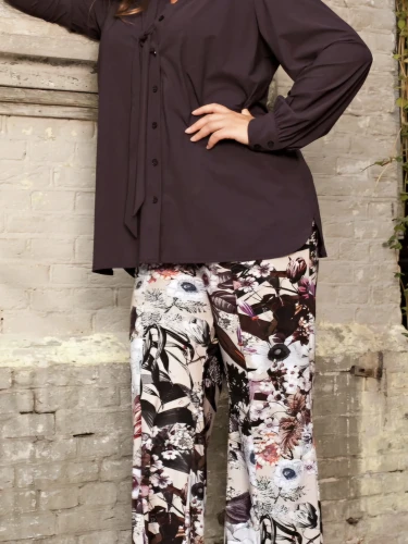 PLUS BASIC PANTS WIDE WINTER GARDEN