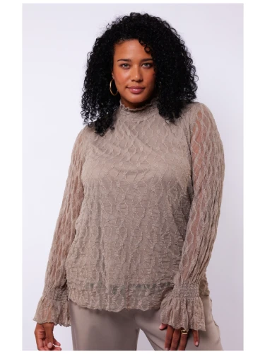 EXXCELLENT CECILLIA TOP MOON ROCK