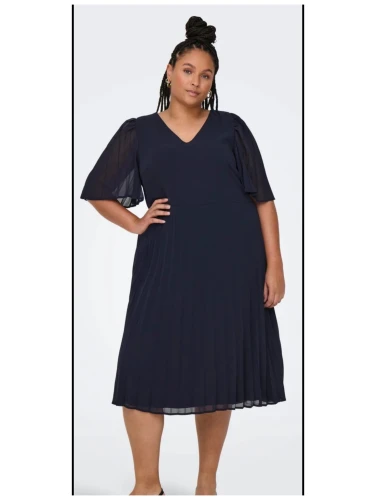 ONLY CARMAKOMA CARCELIN JURK BLAUW