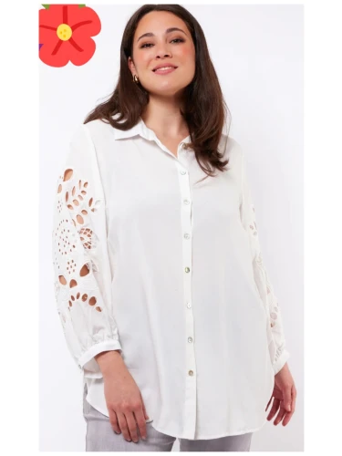 EXXCELLENT DELPHINE BLOUSE OFFWHITE
