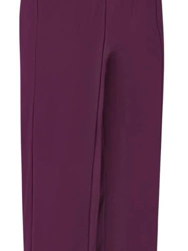 PLUS BASIC PANTS FLAIR BURGUNDY