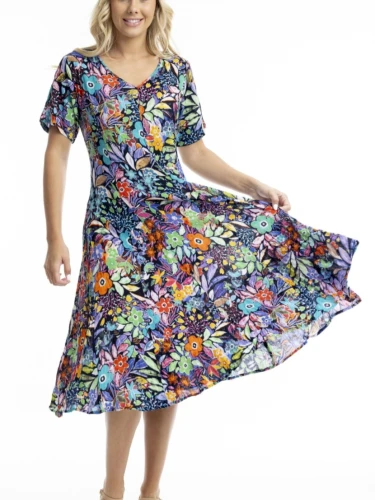 ORIENTIQUE GRENADA JURK PRINT