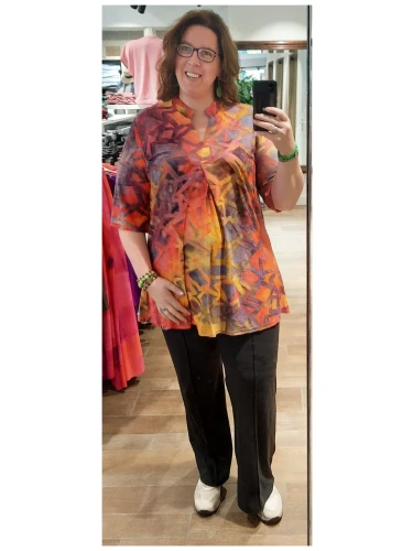 Tuniek 2512 print groen of rood