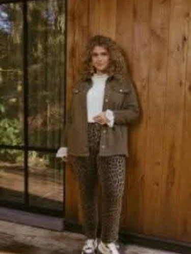 EXXCELLENT RILEY JACKET OLIJFGROEN