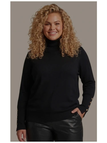 amira knit pullover black