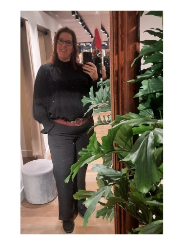 LOSSE WIDE PANTS GLITTER