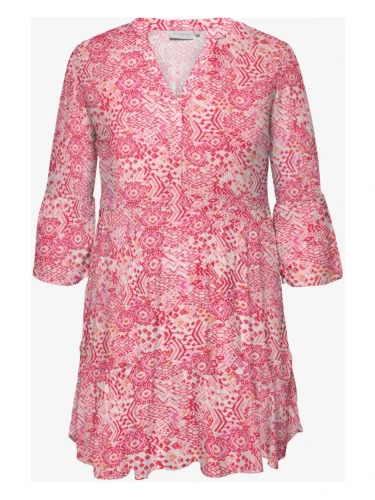 ONLY CARMAKOMA CARMARRAKESH TUNIEK JURK PRINT ROZE