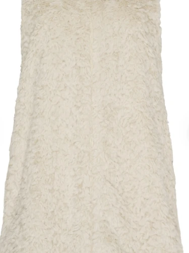 NO.1 BY OX FAKE FUR VEST BODYWARMER CREME