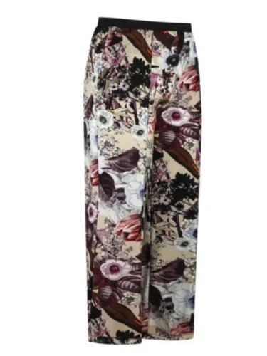 PLUS BASIC MYSTIC LEAVES BROEK WIDE