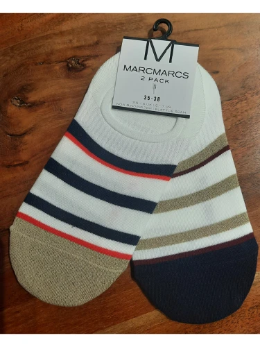 FOOTIES MET STREEP blauw of bordeaux