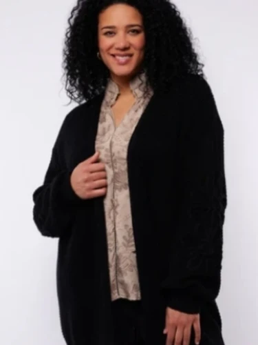 EXXCELLENT FRANCES VEST ZWART