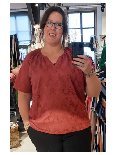 ONLY CARMAKOMA CARCLEANOR TOP ROOD