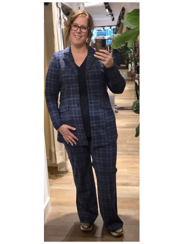 JACKET MIDI TARTAN ICE