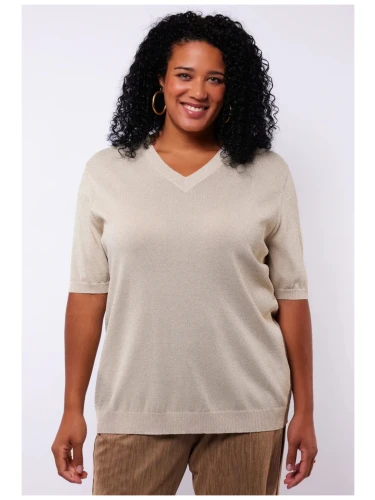 EXXCELLENT ROMEE TOP KNIT SAND
