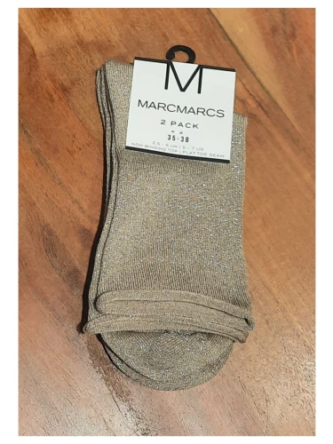 MARCMARCS SOKKEN GLITTER zand, blauw of zwart