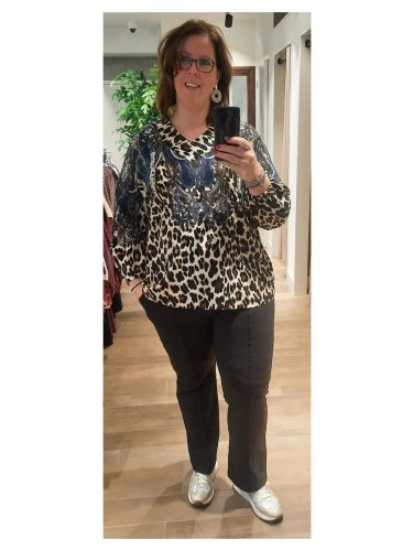 ZHENIZ SIFF 1049 BLOUSE SHIRT PRINT
