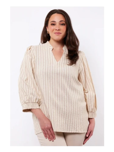EXXCELLENT SABLE TOP BLOUSE SAHARA