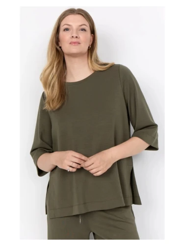 SABINA 101 SHIRT in de kleuren groen, Bordeaux en creme