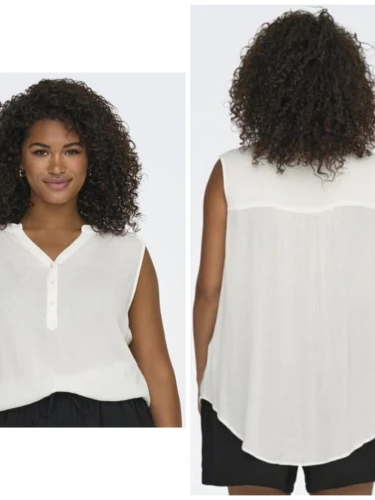 ONLY CARMAKOMA CARJETTE TOP WIT