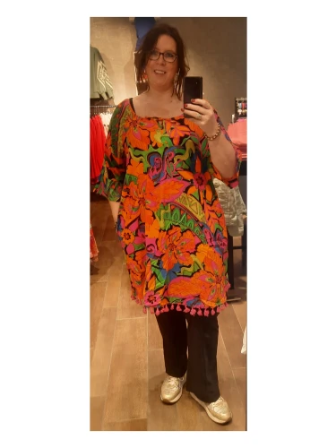 ORIENTIQUE AI BICHAR DRESS TASSEL