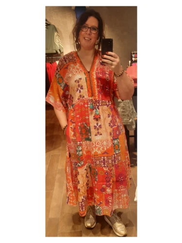 ORIENTIQUE ARAYA DRESS V MAXI